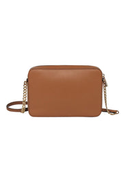 Current Boutique-Michael Kors - Light Brown Textured Leather Square Crossbody