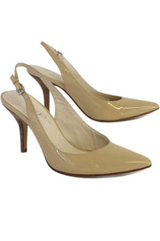 Current Boutique-Michael Kors - Nude Patent Leather Slingbacks Sz 6