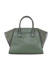 Current Boutique-Michael Kors -Olive Leather Tote w/ Suede Sides