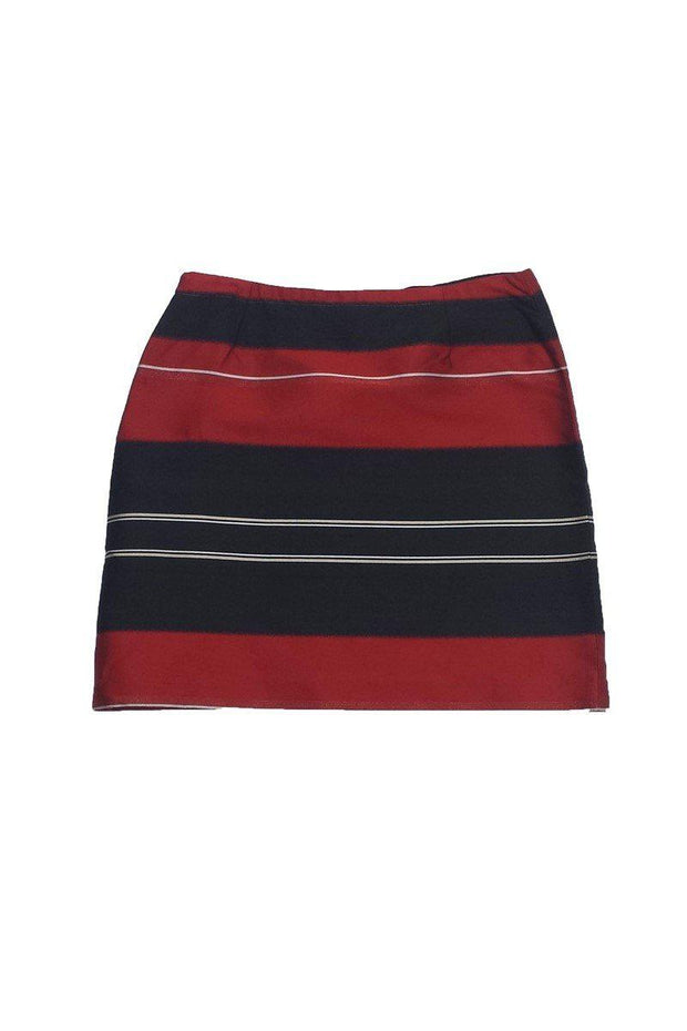 Current Boutique-Michael Kors - Red & Black Striped Miniskirt Sz 10