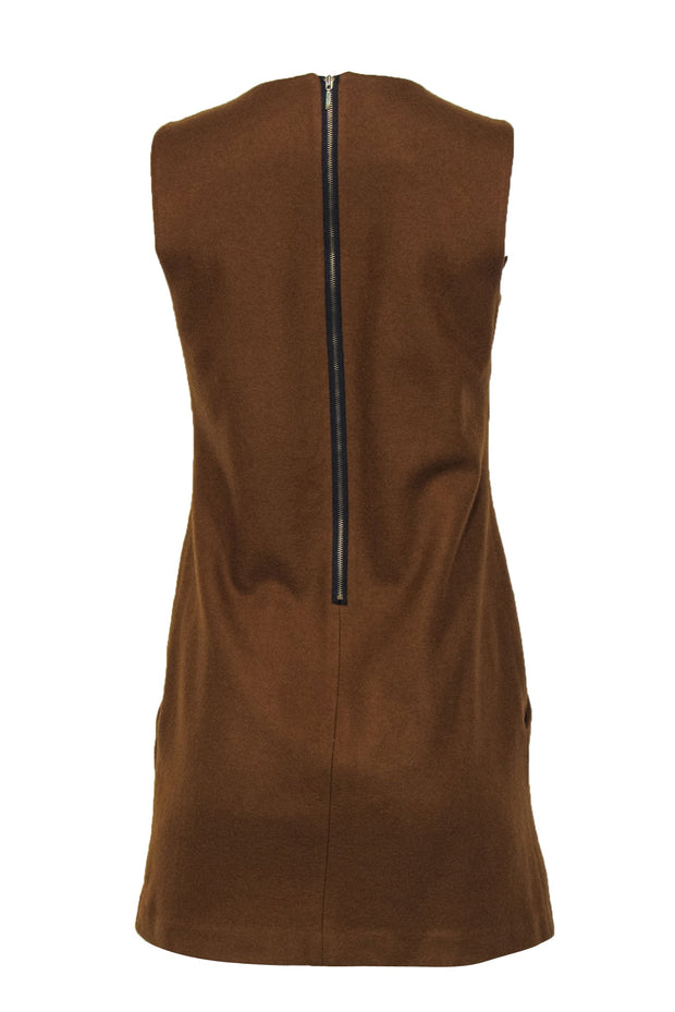 Current Boutique-Mignon Doo for Anthropologie - Brown Wool Blend Dress w/ Sea Star Embellishments Sz PS