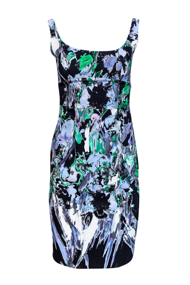 Current Boutique-Milly - Abstract Floral Print Sheath Dress Sz 0