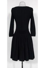 Current Boutique-Milly - Black Knit Flared Dress Sz P