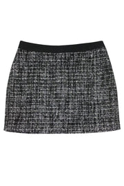 Current Boutique-Milly - Black Metallic Tweed Miniskirt Sz 10