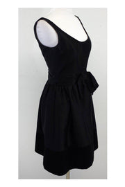 Current Boutique-Milly - Black Scoop Neck Fit & Flare Dress Sz 0