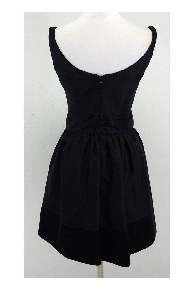 Current Boutique-Milly - Black Scoop Neck Fit & Flare Dress Sz 0