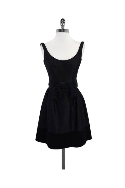 Current Boutique-Milly - Black Scoop Neck Fit & Flare Dress Sz 0