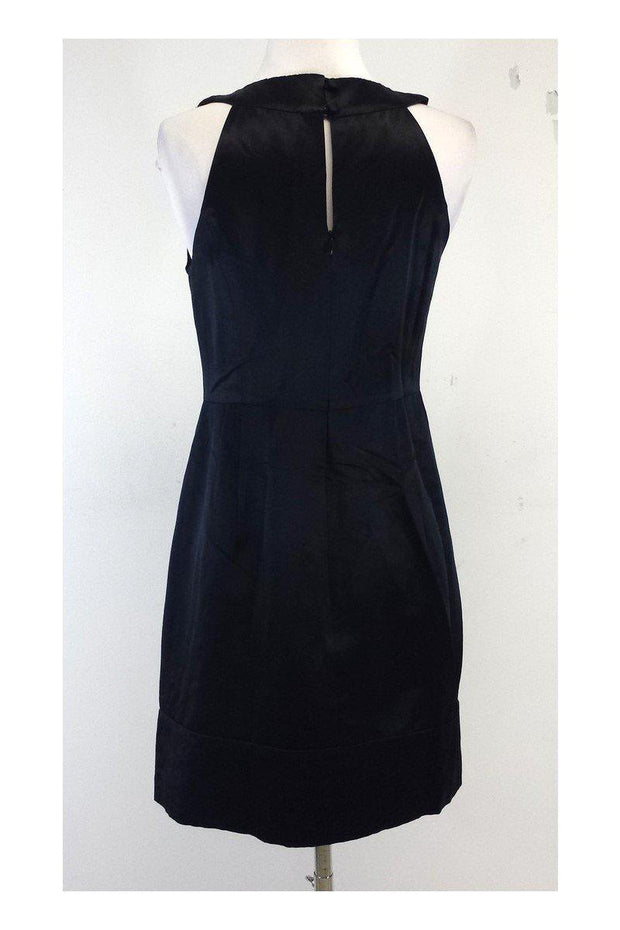 Current Boutique-Milly - Black Silk Sleeveless Embellished Dress Sz 6