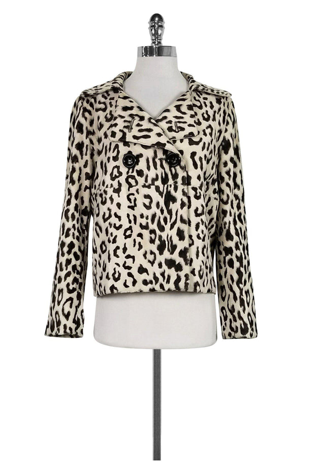 Current Boutique-Milly - Black & White Animal Print Jacket Sz 8