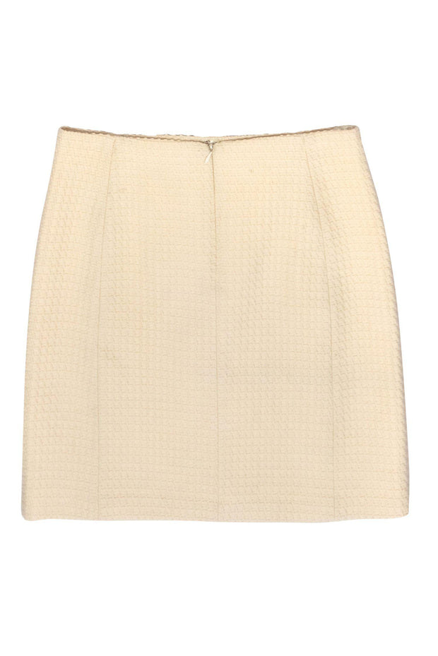 Current Boutique-Milly - Cream Textured Pencil Skirt Sz 8