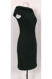 Current Boutique-Milly - Dark Green Rounded Neck Dress Sz S