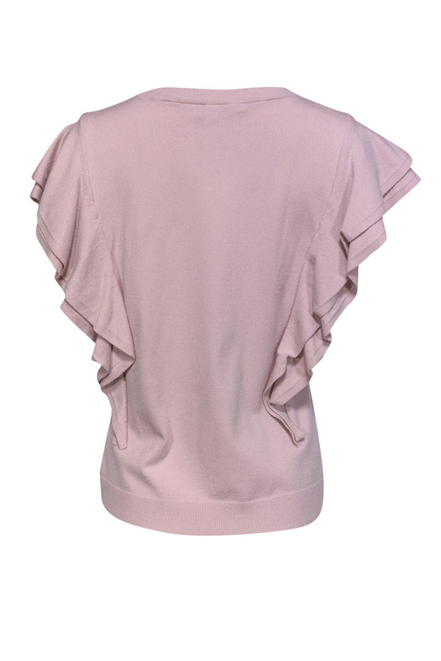 Current Boutique-Milly - Mauve Flounce Top Sz M