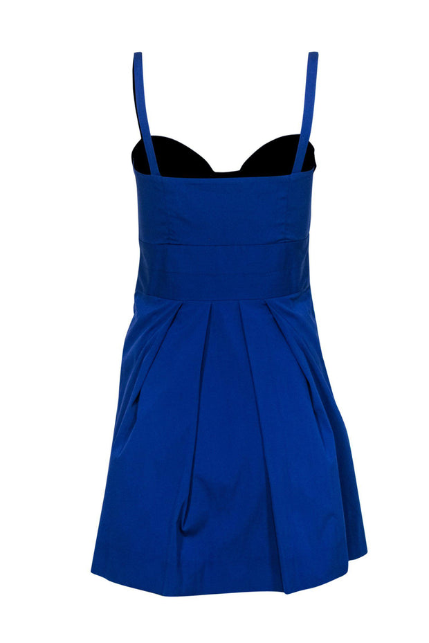 Current Boutique-Milly - Royal Blue Fit & Flare Dress w/ Bow Sz 2