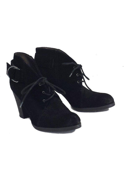 Current Boutique-Miss Sixty - Black Suede Ankle Booties Sz 6