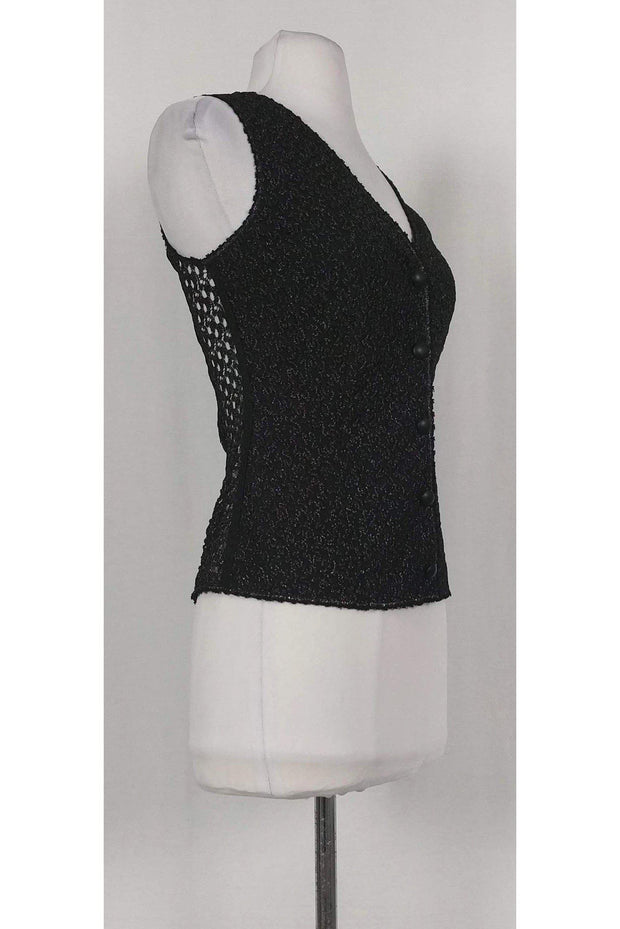 Current Boutique-Missoni - Black Metallic Vest Sz XS