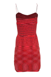 Current Boutique-Missoni - Orange Marbled Knit Sleeveless Sheath Dress Sz S