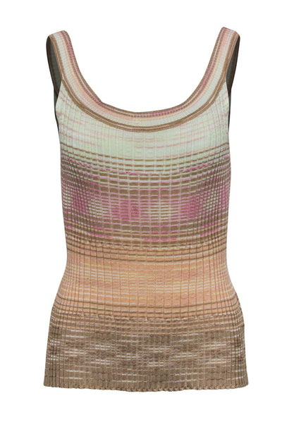 Current Boutique-Missoni - Pastel Striped Knit Tank Sz 10