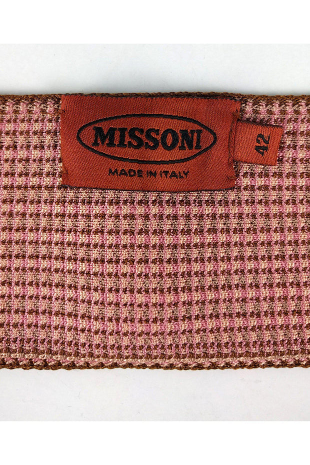 Current Boutique-Missoni - Pink & Brown Knit Belt Sz 6