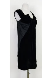 Current Boutique-Miu Miu - Black Silk & Velvet Dress Sz 4