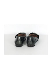 Current Boutique-Miu Miu - Crackled Grey Ballerina Flats Sz 6.5