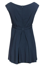 Current Boutique-Miu Miu - Navy Pleated Fit & Flare Dress Sz 10