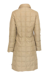 Current Boutique-Moncler - Beige Zip-Up Longline Puffer Coat Sz M/L