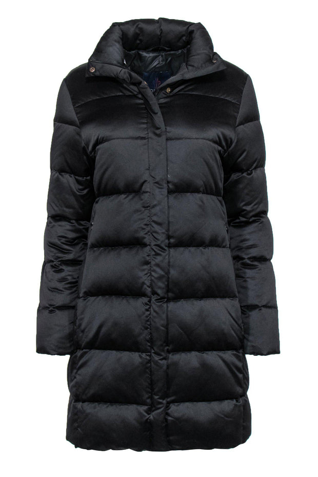 Current Boutique-Moncler - Vintage Black Longline Puffer Down Coat Sz S