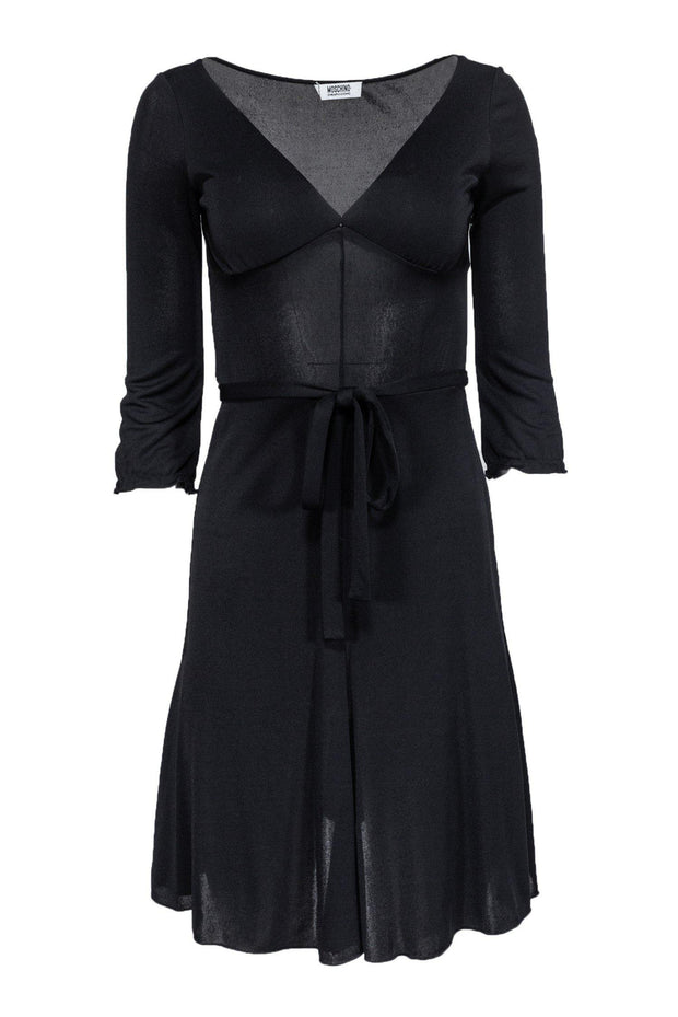 Current Boutique-Moschino Cheap & Chic - Black Fit & Flare Dress Sz 4