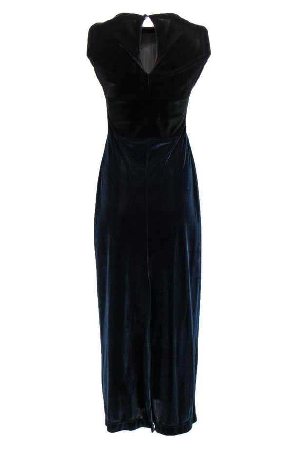 Current Boutique-Moschino Jeans - Tri-Colored Velvet Maxi Dress Sz S