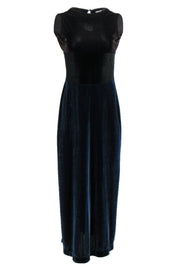 Current Boutique-Moschino Jeans - Tri-Colored Velvet Maxi Dress Sz S