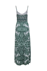 Current Boutique-Moulinette Soeurs by Anthropologie - Green & White Paisley Jersey Maxi Dress Sz S