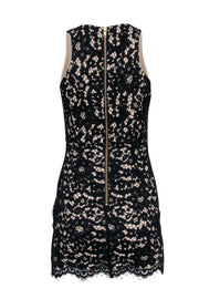 Current Boutique-NBD - Black & Cream Lace Cut Out Mini Dress Sz S