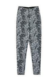 Current Boutique-NBD - Black & White Textured High-Waist Snakeskin Patterned Pants Sz S