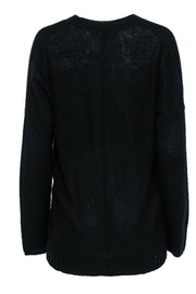 Current Boutique-NakedCashmere - Black Cashmere V-Neck Pullover Sweater Sz S