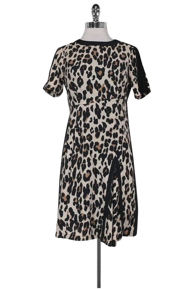 Current Boutique-Nanette Lepore - Animal Print Dress w/ Zipper Hem Sz 2