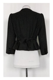 Current Boutique-Nanette Lepore - Black Dotted Blazer Sz 10