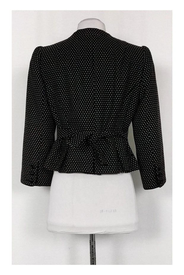 Current Boutique-Nanette Lepore - Black Dotted Blazer Sz 10