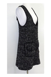 Current Boutique-Nanette Lepore - Black & Grey Tweed Sleeveless Dress Sz 8