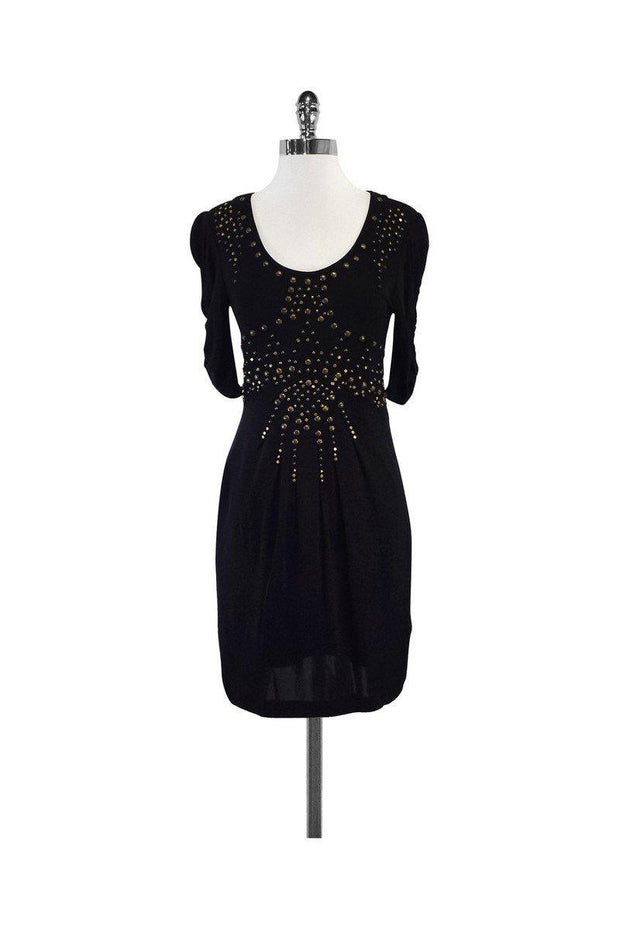 Current Boutique-Nanette Lepore - Black Studded Starburst Dress Sz 2