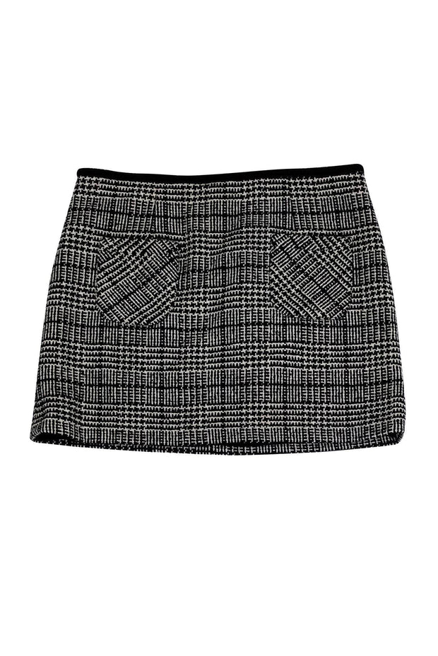 Current Boutique-Nanette Lepore - Black & White Tweed Skirt Sz 12