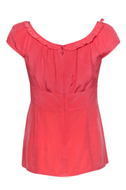 Current Boutique-Nanette Lepore - Bubblegum Pink Babydoll Top w/ Ruffles Sz 2