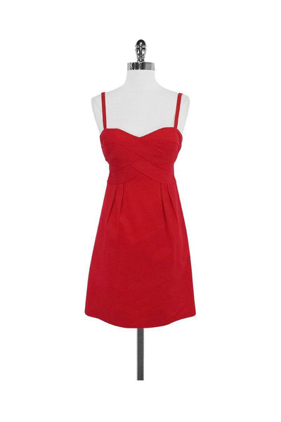 Current Boutique-Nanette Lepore - Carmine Textured Cotton Ribbon Reef Dress Sz 0