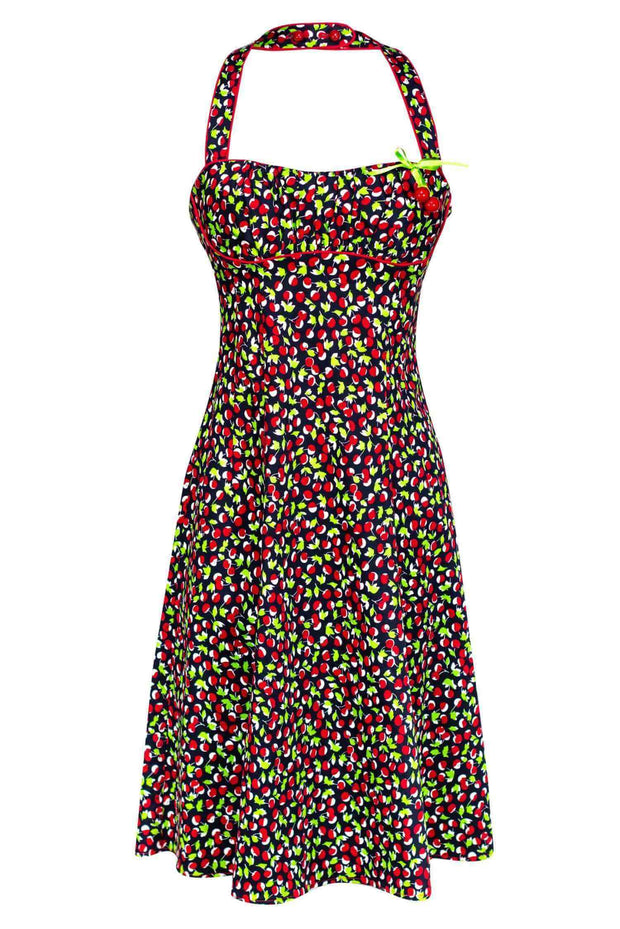 Current Boutique-Nanette Lepore - Cherry Print Halter Dress Sz 4