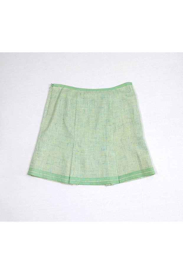 Current Boutique-Nanette Lepore - Green Pleated Skirt Sz 4