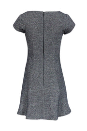 Current Boutique-Nanette Lepore - Grey Drop Waist Dress w/ Green Shimmer Sz 0