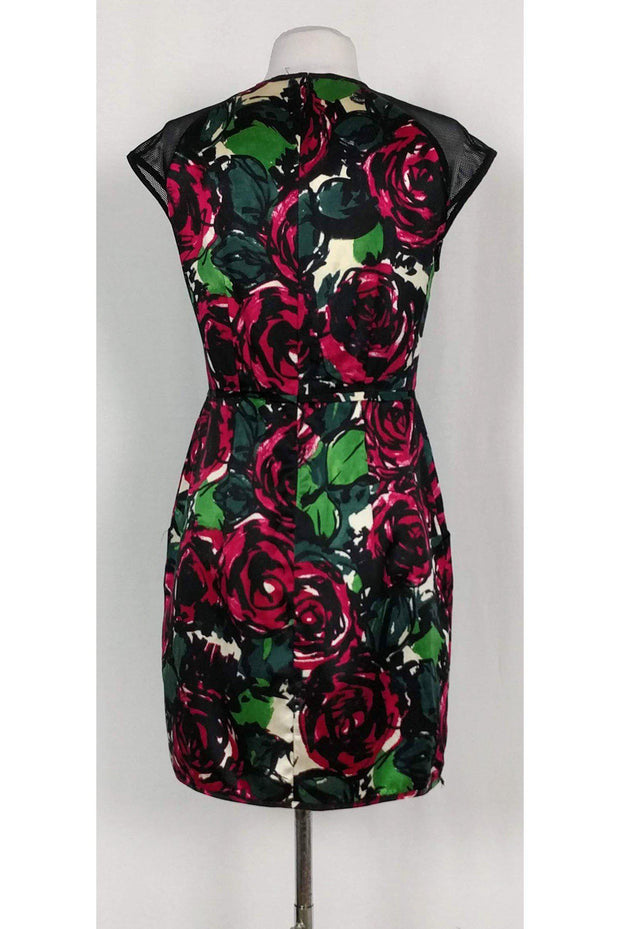 Current Boutique-Nanette Lepore - Multicolor Mesh Shoulder Dress Sz 4