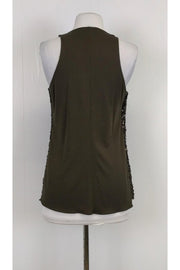 Current Boutique-Nanette Lepore - Olive Green Sequin Tank Sz 6