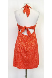 Current Boutique-Nanette Lepore - Orange Beaded Tribal Dress Sz 8