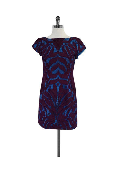 Current Boutique-Nanette Lepore - Purple & Blue Lace Dress Sz 6