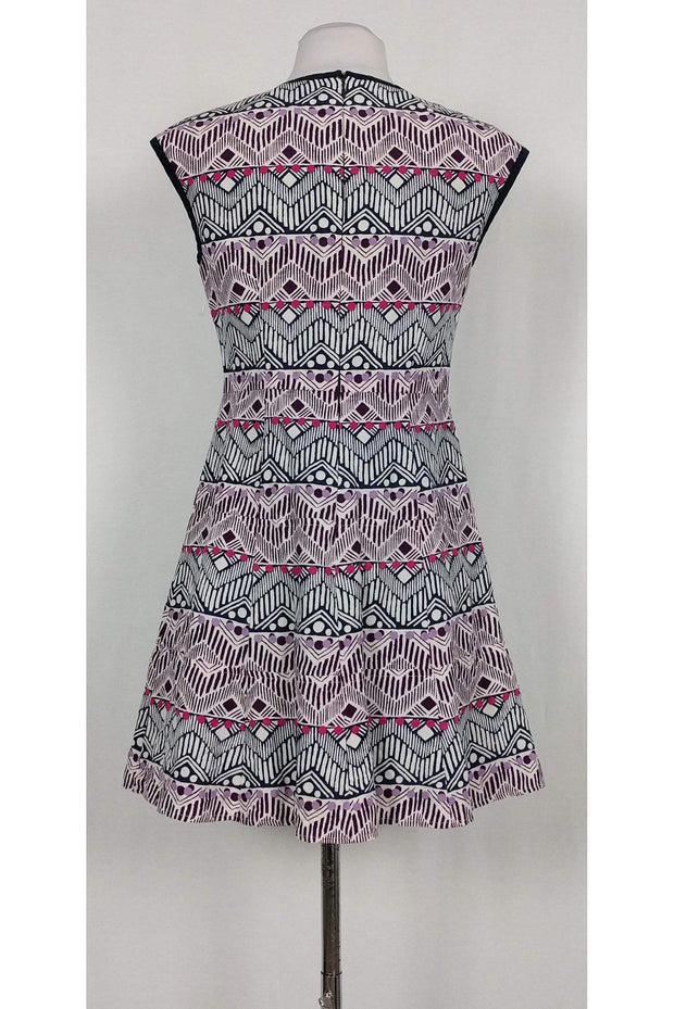 Current Boutique-Nanette Lepore - Purple Patterned Dress Sz 2